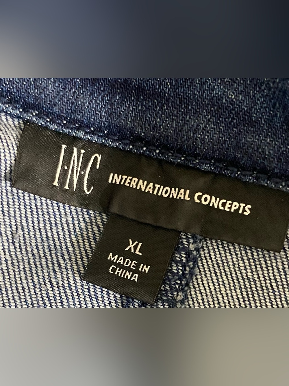 I.N.C. International Concepts Dark Blue Denim Blazer Size XL - Picture 7 of 11